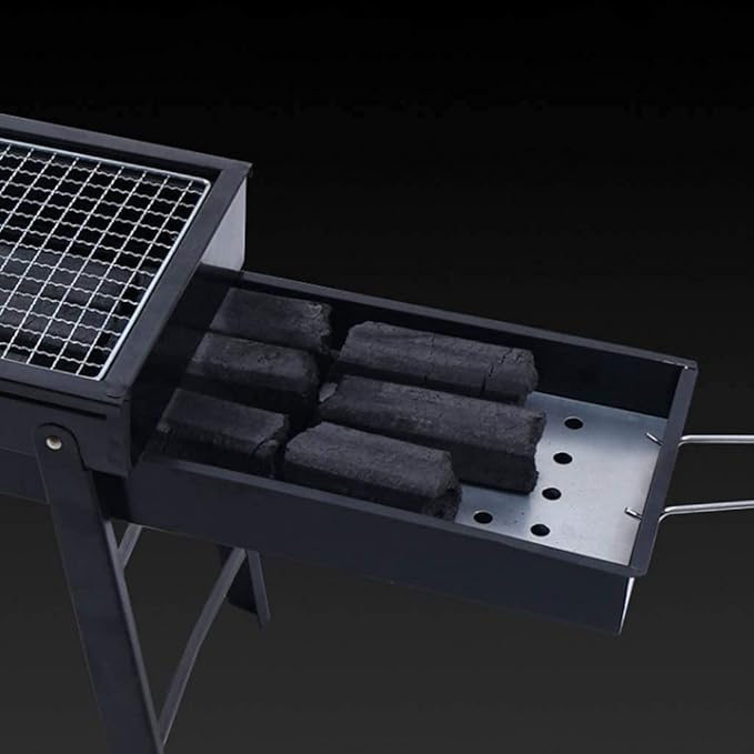 IRYZE Portable Charcoal Grill Portable Charcoal Barbecue Grill Stainless Steel Folding BBQ Charcoal Grill for Outdoor Cooking Camping BBQ Grill for Outdoor