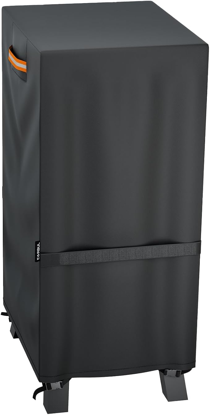 EVRBUL 30-inch Electric Smoker Cover, 420D Heavy Duty Waterproof Outdoor Vertical Digital Smoker Cover BBQ Grill Cover Fit for Masterbuilt 30 in Cover, 19.5" W x 17" D x 33" H (Black)