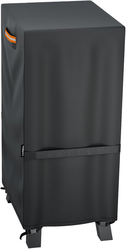 EVRBUL 30-inch Electric Smoker Cover, 420D Heavy Duty Waterproof Outdoor Vertical Digital Smoker Cover BBQ Grill Cover Fit for Masterbuilt 30 in Cover, 19.5" W x 17" D x 33" H (Black)