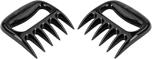 Restaurantware Met Lux 4.5 x 4.1 Inch Meat Claws 2 Meat Shredders - Sharp Blades With Handle Black Plastic Bear Claws Durable For Shredding Pork Chicken or Turkey