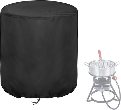 Outdoor Fryers Cover for FIRE RIOT with Heavy Gauge Aluminum Pots & Basket, Waterproof Deep Fryer Cover for Outdoor Cooking-(22x22x28 inch)