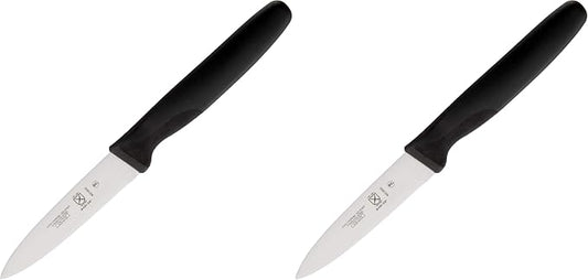 Mercer Culinary M23900P Millennia Black Handle, 3-Inch Slim, Paring Knife