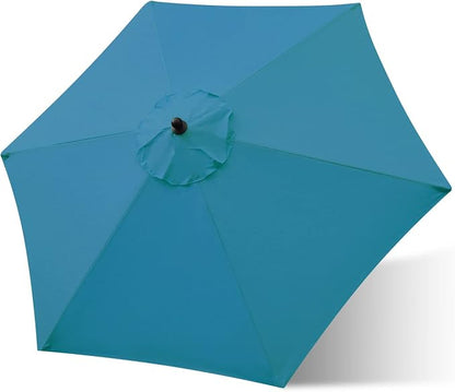 Sunnyglade 7.5ft Patio Umbrella Replacement Canopy Market Umbrella Top Outdoor Umbrella Canopy with 6 Ribs
