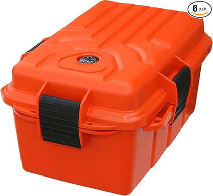 MTM Survivor Dry Box with O-Ring Seal (Orange, Small) (Pack of 6)