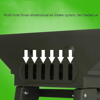 Outdoor Picnic Portable Foldable Charcoal Barbecue Grill Stainless Steel Outdoor Camping BBQ Grill for Garden Camping Grill Outdoor Grill