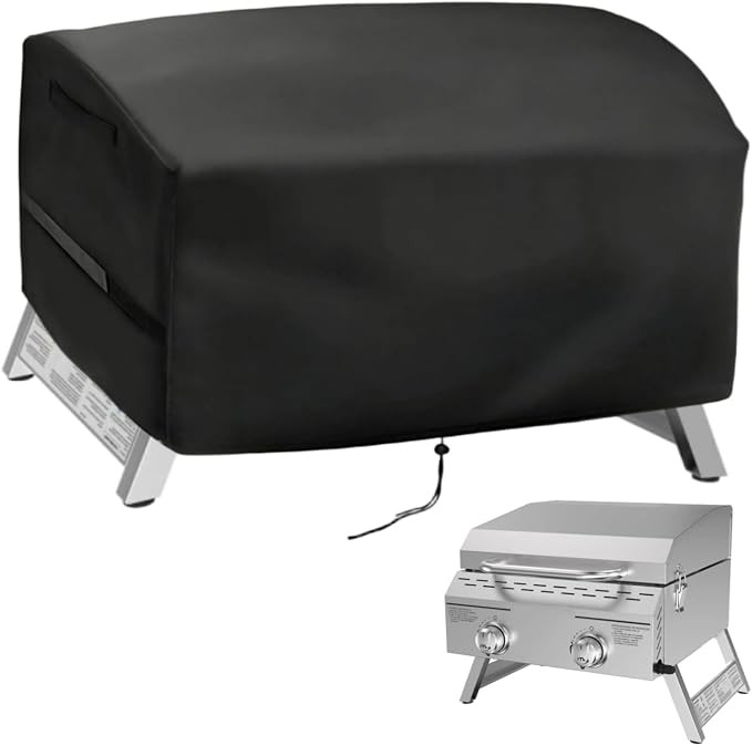 Mini Tabletop Gas Grill Cover for Megamaster 2-Burner Portable Gas Grill | 20.5x21x16,Waterproof Dustproof Heavy Duty Oxford Fabric,for Megamaster Small Propane Grill 820-0033M for Camping