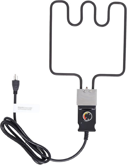 1500W Electric Smoker Heating Element Compatible with Master-built Smokers & Grills with Adjustable Thermostat Cord Controller, Replacement BBQ Part