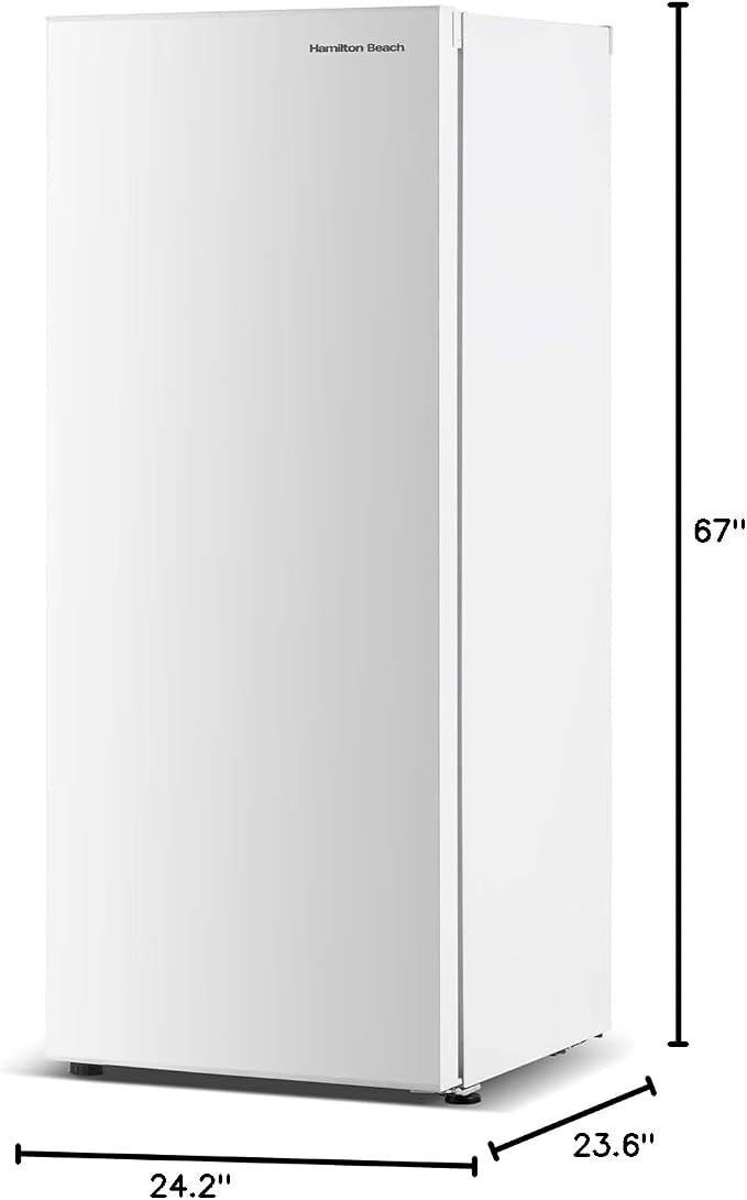 Hamilton Beach HBFRF101OAMZ, 10 cu ft, Upright Freezer, White