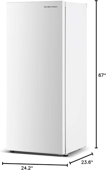 Hamilton Beach HBFRF101OAMZ, 10 cu ft, Upright Freezer, White