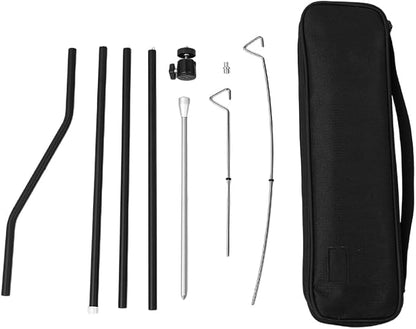 Portables Camping Light Poles Regulable Fishing Hanging Light Fixing Stand for Outdoor BBQ Fishing Trip