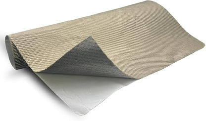 Titanium Thermal Barrier Adhesive Backed Heat Blanket Heat Shield Mat 12'' X 47'' for wall behind grill, fireplace kitchen cabinet 2500 Degrees Fire Pit Mat Fireproof Grill Pad