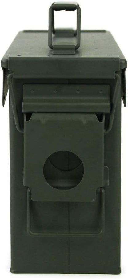 GUGULUZA Metal Ammo Can 30 50 Cal, Waterproof Airtight Ammo Containers Case | Heavy-Duty Ammunition Storage Case Military Container, Lockable Box w/Flip Top for Long-Term Storage Bullet, 30Cal and 50 Cal