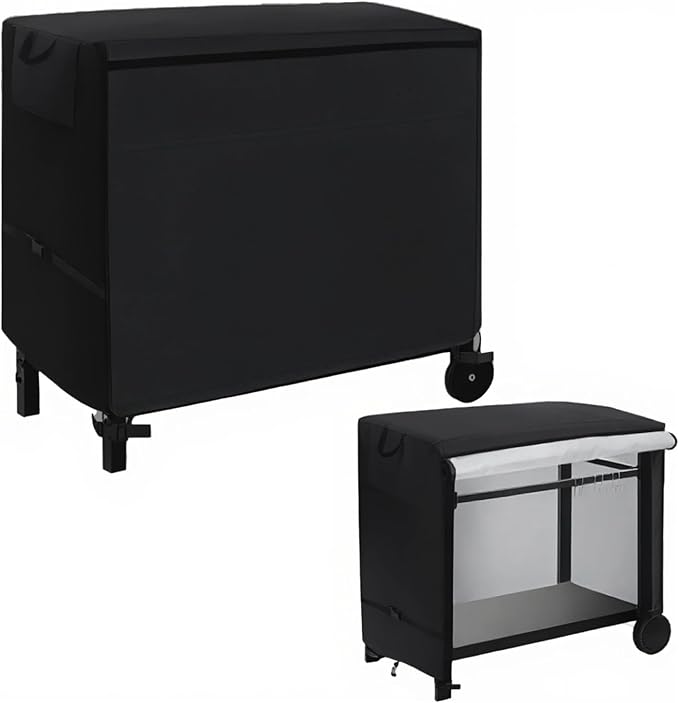 Outdoor Prep Table Cover, 36 Inch Heavy Duty Waterproof Cover for Patio, Grill Cart, BBQ Food Prep Table, Compatible with Keter Unity Small Portable Table & Storage Cabinet(36"L*24"W*32"H)