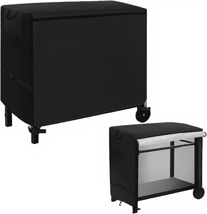 Outdoor Prep Table Cover, 54 Inch Heavy Duty Waterproof Cover for Patio, Grill Cart, BBQ Food Prep Table, Compatible with Keter Unity Small Portable Table & Storage Cabinet(54"L*24"W*32"H)