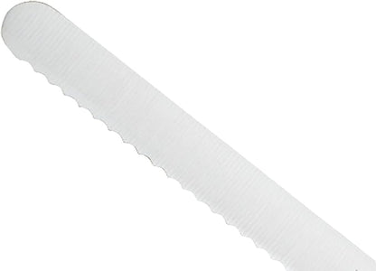 Mercer Culinary Millennia Colors 8-Inch Offset Wavy Edge Bread Knife, Green