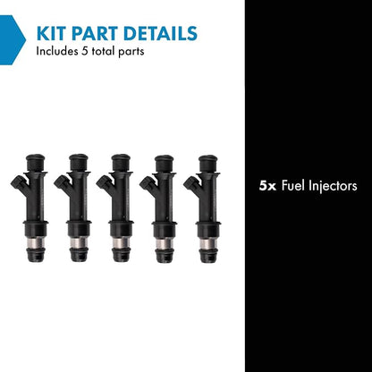TRQ Fuel Injector Set | For 2004-2007 Chevrolet Colorado GMC Canyon 2006-2007 Hummer H3