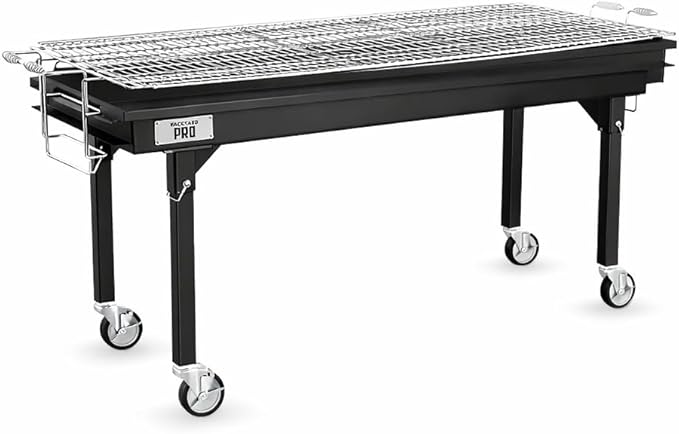 Backyard Pro CHAR60 60" Heavy-Duty Steel Charcoal Grill with Removable Legs and Cover