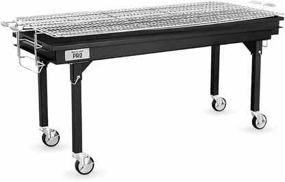 Backyard Pro CHAR60 60" Heavy-Duty Steel Charcoal Grill with Removable Legs and Cover