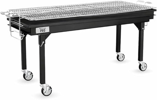 Backyard Pro CHAR60 60" Heavy-Duty Steel Charcoal Grill with Removable Legs and Cover