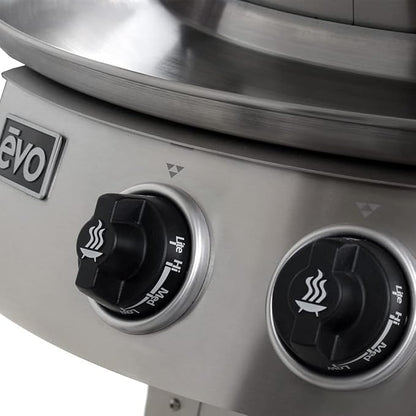 Evo Professional Series Tabletop Gas Grill (10-0021-LP), Seasoned Steel Cooktop, Propane