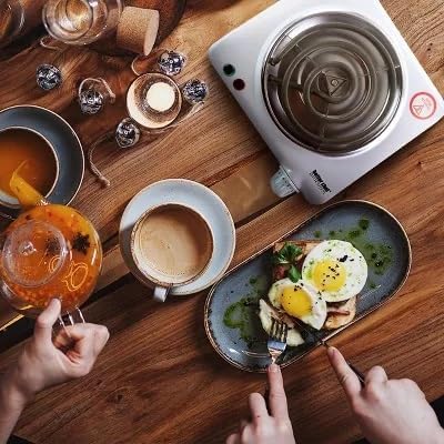 Electric Countertop Burner – Portable Single Hot Plate with Adjustable Temperature Control – Compact Cooktop for Dorm, RV, Travel & Small Kitchens