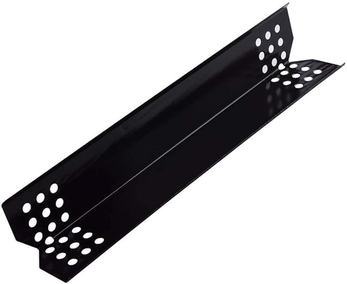 Set of 3 Heat Plate Shields for Nexgrill 720-0830H, 720-0783E, 720-0896B, Grill Master 720-0697, 720-0737, 7200697 Grill Replacement Parts, 14 9/16" Porcelain Steel Heat Tent Flame Tamer Replacement