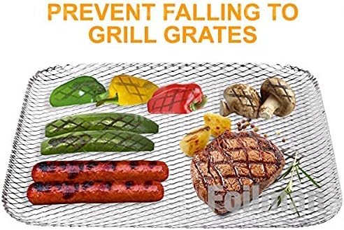 Foilman Grill Toppers - Clean Grill BBQ Disposable Toppers- 16 x 12Inch - (10 Pack) -Your Hot Dogs Will Never Fall Through The Cracks Again