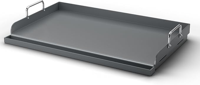 Hisencn Griddle for Gas Grill, Grill Flat Top Griddle, Stove Top Griddle for Gas Stove, 25” x 16” Grill Griddle for Weber, Blackstone, Charbroil and More, Heavy-Duty Grill Flat Top Griddle