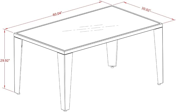 East West Furniture GUBK5-03A 5 Piece Patio Furniture Sets Wicker Outdoor Set Includes a Rectangle Dining Table with Glass Top and 4 Balcony Armchair with Cushion, 36x60 Inch, Natural Linen