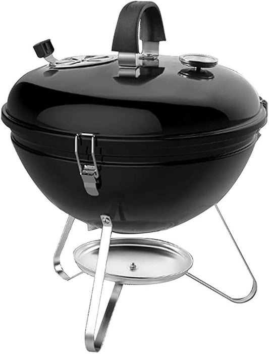 Portable Charcoal Grill for Camping BBQ Grills Outdoor Barbecue Grill Round Insulation Braised Oven Patio Grilling Rack with Flame Control Small Folding Tabletop Grill,A-1