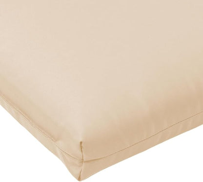 QILLOWAY Outdoor Chaise Lounge Cushion,All Weather High-Density Foam Recliner Chairs Replacement Cushions，Beige,Sand,Camel.