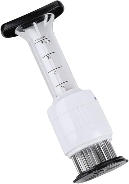 Meat Tenderizer Needle Tool – Marinade Injector Syringe for Steak, Chicken Breast, Pork, Beef & Fish – Kitchen Meat Marinade Tool for Faster Flavor Penetration