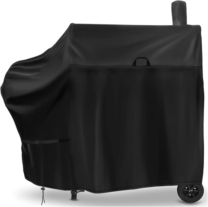 Grill Cover for Royal Gourmet CC1830FC Offset Smoker-46x28x48in | 46inch OutdoorSmoker Coverfor Barrel Charcoal Offset Grill 35in,Heavy Duty,Waterproof