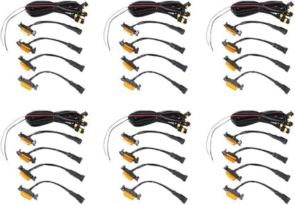 Set Of 24 Grille Amber LED Lights Kit Compatible With Tacoma TRD Grill 2016 2017 2018