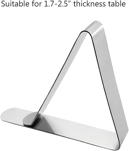 Tablecloth Clips Large Picnic Table Clips for 1.7-2.5" Thickness Picnic Table Cloth Holders Stainless Steel Table Cover Clips Clamps - 12 Pack