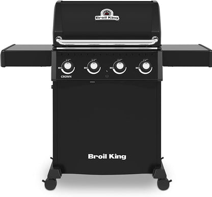 Broil King, 865054, Crown 410, Liquid Propane (LP), 4-Burner, Black-410