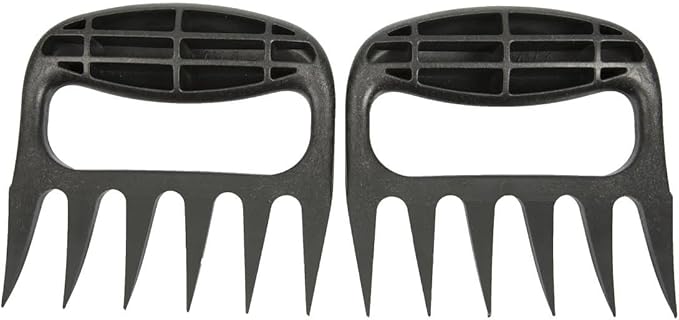 The Original Bear Paw Meat Shredder - Claws for Shredding Pork, Chicken & Any Meat (Black)