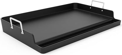 COZEER Cast Iron Griddle 23＂×16＂×3＂, Thickened Griddle for Gas Grill | Universal, Muti-Purpose, Pre-Seasoned, Upgrated, for Camping, Tailgating, Paties