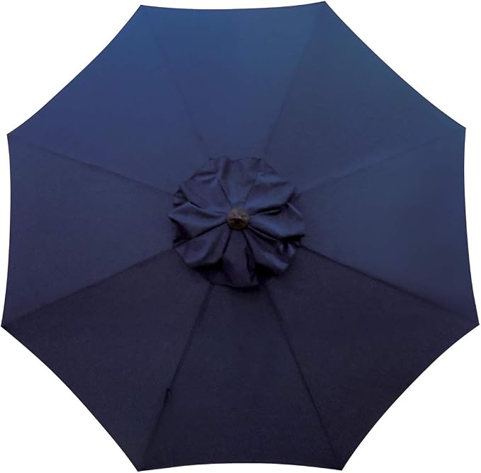 9ft Patio Umbrella Replacement Canopy Market Umbrella Top Outdoor Umbrella Canopy with 8 Ribs,Vented Canopy, Fade Resistant, UPF 50+ Excellent Sun Protection