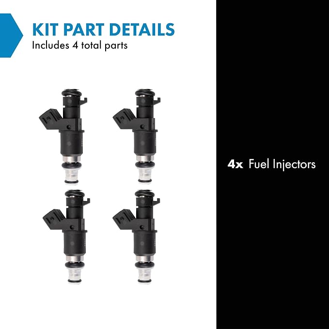 TRQ Fuel Injector Set | For 2005-2006 Acura RSX 2003-2007 Honda Accord 2005-2009 CR-V 2003-2011 Element