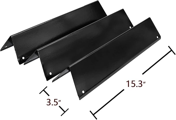 Hongso 17.5" Grill Grates, 15.3" Flavorizer Bars, 18" Burner Tubes, Replacement Parts for Weber Spirit 200 Series E/S 210 215 220, Spirit II 210 & GS4 II E-210, E-220 Grill (Front-Mounted Control)
