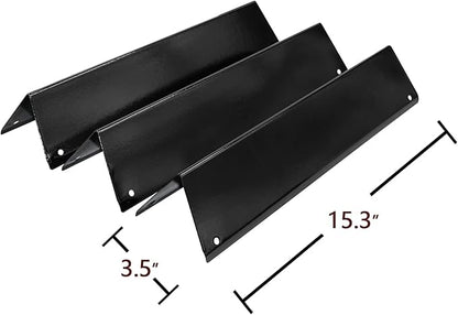 Hongso 17.5" Grill Grates, 15.3" Flavorizer Bars, 18" Burner Tubes, Replacement Parts for Weber Spirit 200 Series E/S 210 215 220, Spirit II 210 & GS4 II E-210, E-220 Grill (Front-Mounted Control)