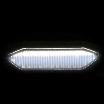 Carpartsinnovate Fits 2015-2017 Black Smoke LED Bumper Grille Marker Lights Lamps 6PC