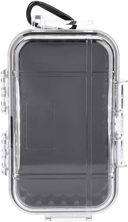 Waterproof Storage Case, Outdoor Survival Waterproof Dry Box Case Shockproof Storage Case Airtight Carry Box Container for Outdoor Boating Camping(Transparent)