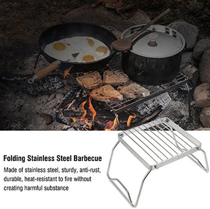 Barbecue Grill, Portable Foldable Lightweight Charcoal Grill for Camping Hiking Picnic