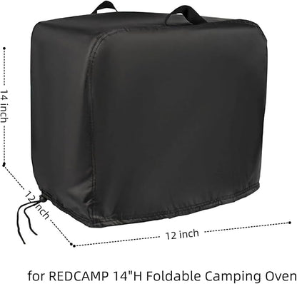 Pizza Oven Cover for Lineslife,for REDCAMP 14" H Foldable Camping Oven | 12x12x14,Waterproof Dustproof Heavy Duty Oxford Fabric,for 14" H Foldable Camping Oven