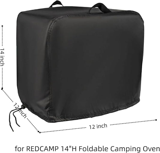Pizza Oven Cover for Lineslife,for REDCAMP 14" H Foldable Camping Oven | 12x12x14,Waterproof Dustproof Heavy Duty Oxford Fabric,for 14" H Foldable Camping Oven