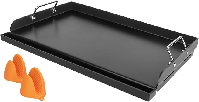 Universal Nonstick Coating Griddle for Gas Stove/Grill/Electric/Charcoal | 25"x16" Flat Top Griddle for Grills, Outdoor Cooking and Camping Grilling