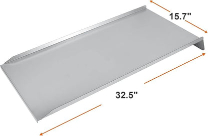 Stainless Steel Large Drip Tray Replacement for Traeger 34 Pro Series, Eastwood 34/Tex Elite Pellet Smoker Grills, Drip Pan for Traeger BCA006 KIT0786,32.5" x 15.75 "
