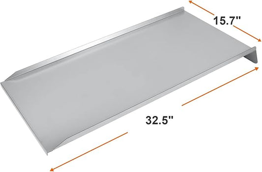 Stainless Steel Large Drip Tray Replacement for Traeger 34 Pro Series, Eastwood 34/Tex Elite Pellet Smoker Grills, Drip Pan for Traeger BCA006 KIT0786,32.5" x 15.75 "